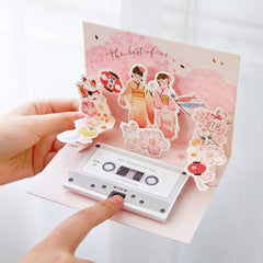 Musical Birthday DIY Audio Card Personalized Recordable Greeting Cassette