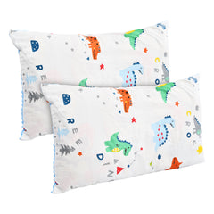 2pcs Baby Toddler Pillowcases Cot Bed Pillow Pair Cases 40X Soft Breathable Kids