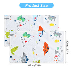 2pcs Baby Toddler Pillowcases Cot Bed Pillow Pair Cases 40X Soft Breathable Kids