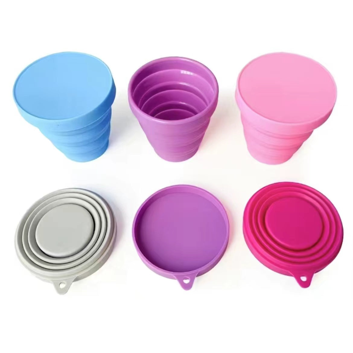 1pc 150ML Silicone Folding Cup Outdoor Portable Retractable Water Cup