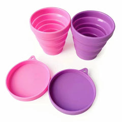 1pc 150ML Silicone Folding Cup Outdoor Portable Retractable Water Cup