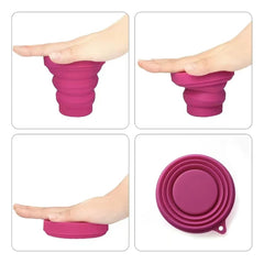 1pc 150ML Silicone Folding Cup Outdoor Portable Retractable Water Cup