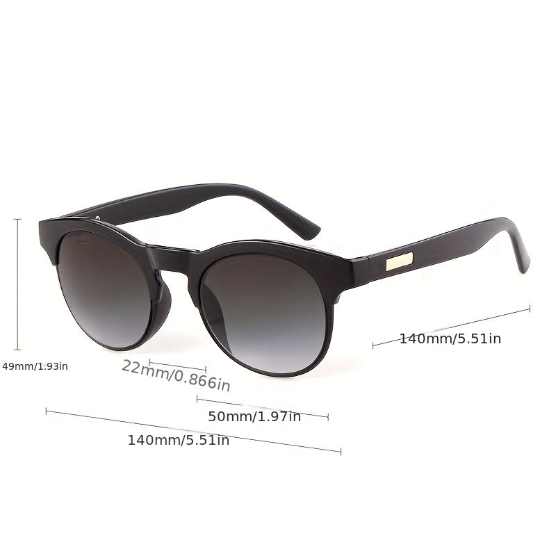 Round Sunglasses Retro Mirrored UV400 Sun Shades Glasses For Driving
