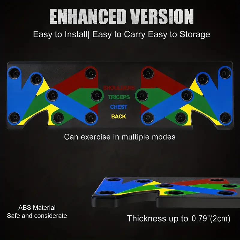 15-in-1 Fitness Push Up Board for Home & Gym