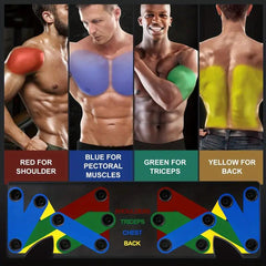 15-in-1 Fitness Push Up Board for Home & Gym