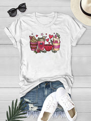 Ice cream Graphic Tee Short Sleeve Summer Casual Sports Tops