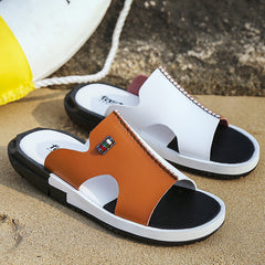 Men's PU Leather Slip On Sneakers Casual Outdoor Walking Shoes
