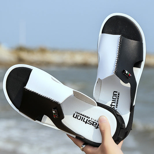 Men's PU Leather Slip On Sneakers Casual Outdoor Walking Shoes