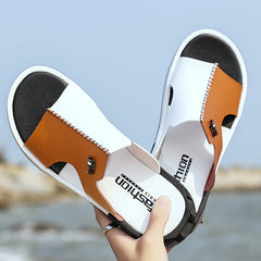 Men's PU Leather Slip On Sneakers Casual Outdoor Walking Shoes