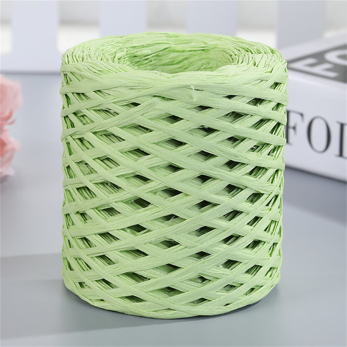 Raffia Paper Ribbon Wedding Rope Gift Party Craft Wrapping 200m