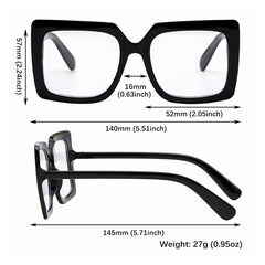 Men's Large Frame Square Anti Light Glasses