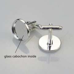 Solar System Galaxy Cufflinks Men's Wedding Shirt Accessories Gift