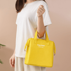 Square Insulated Lunch Box Reusable Satchel Lunch Bag