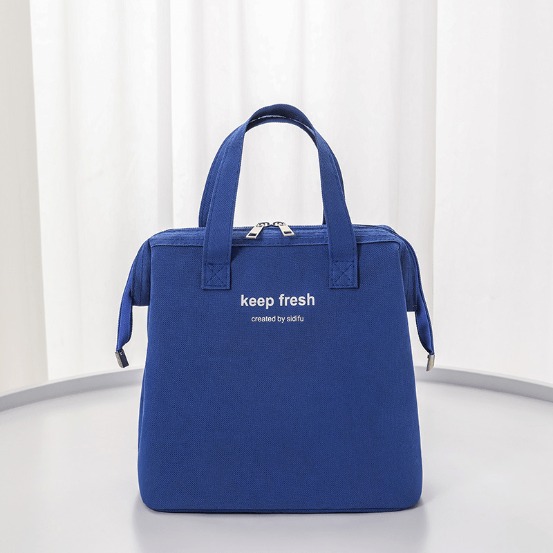 Square Insulated Lunch Box Reusable Satchel Lunch Bag