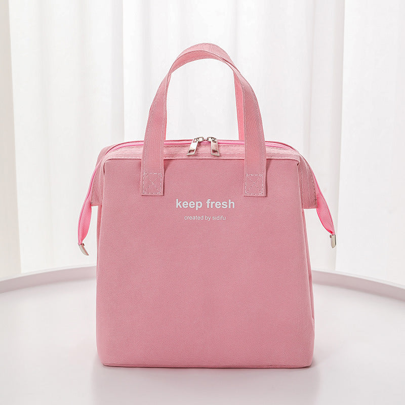 Square Insulated Lunch Box Reusable Satchel Lunch Bag