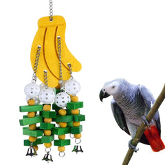 Parrot Wood Banana Building Block Toy