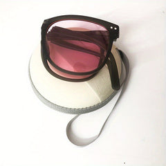 Polarized Folding Sunglasses Travel Eyewear Women Ladies Stylish Square