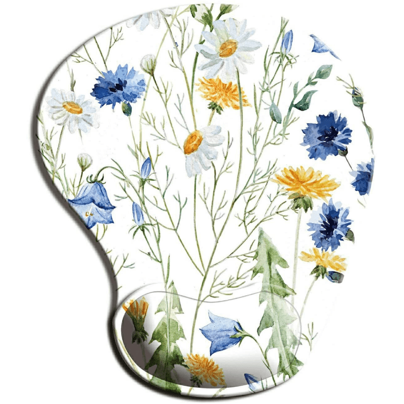 Flower Mouse Pad Wrist Guard Ergonomic Non-Slip Table Pad