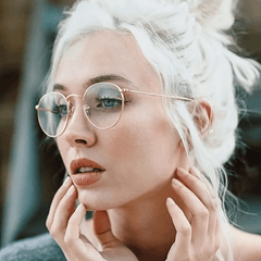 Round Clear Lens Glasses Women Retro Spectacles Frame
