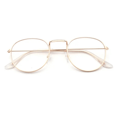 Round Clear Lens Glasses Women Retro Spectacles Frame
