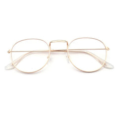 Round Clear Lens Glasses Women Retro Spectacles Frame
