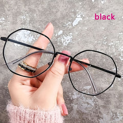 Polygon Anti Light Glasses Metal Frame