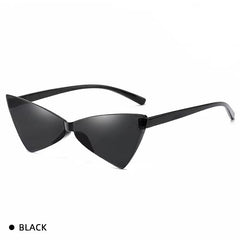 Triangle Rimless Sunglasses UV Protection Summer Travel Sunglasses