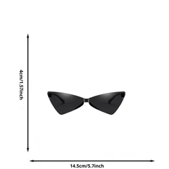 Triangle Rimless Sunglasses UV Protection Summer Travel Sunglasses