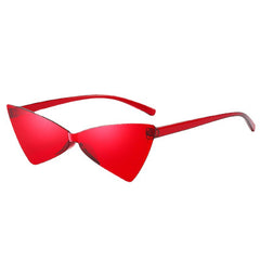 Triangle Rimless Sunglasses UV Protection Summer Travel Sunglasses