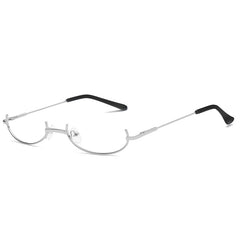 Half Frame Glasses No Lens Party Club Decorative Glasses Cosplay Accessory