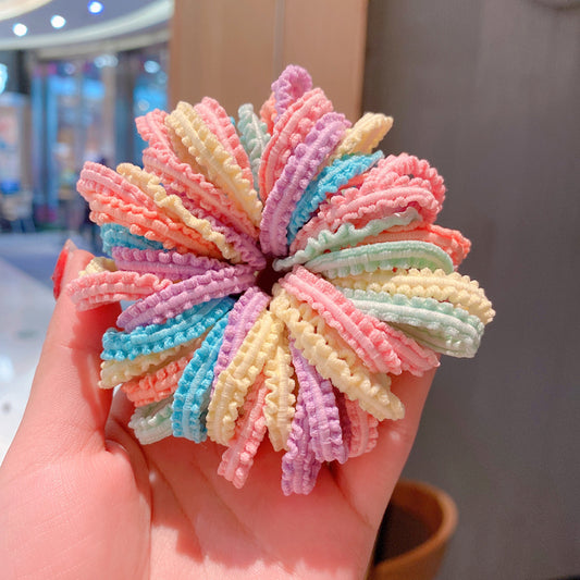 50pcs Baby Girls Scrunchie Hair Ties - Cute Hair Accessory for Little Girls