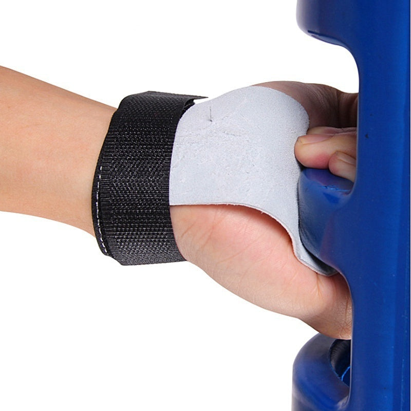 Leather Weightlifting Hand Protector Gloves - Improve Grip, Protect Hands