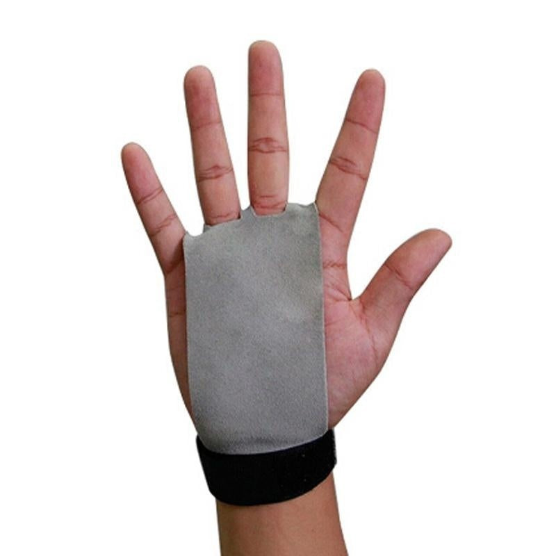 Leather Weightlifting Hand Protector Gloves - Improve Grip, Protect Hands