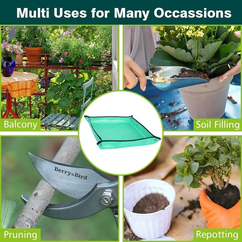 1pc Planting Mat PE Gardening Potting Mat Waterproof Foldable Plant Pad