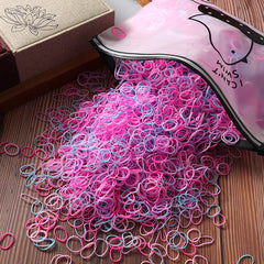1000pcs Girls High Elastic Hair Bands Ponytail Holder Accessories