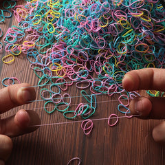 1000pcs Girls High Elastic Hair Bands Ponytail Holder Accessories