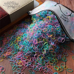 1000pcs Girls High Elastic Hair Bands Ponytail Holder Accessories
