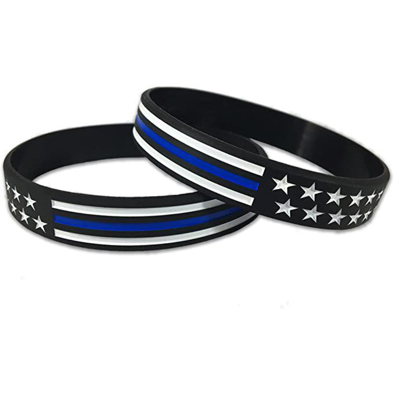 Flag Silicone Bracelet Lightweight Fashionable and Durable