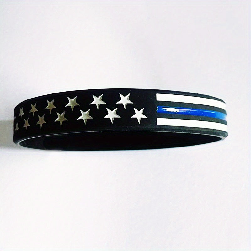 Flag Silicone Bracelet Lightweight Fashionable and Durable