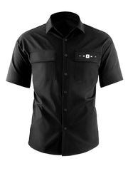Men's Casual Short Sleeve Shirt With Chest Pockets - Summer Vacation Resort Tops