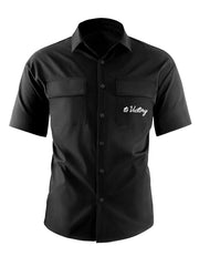 Men's Casual Short Sleeve Shirt With Chest Pockets - Summer Vacation Resort Tops