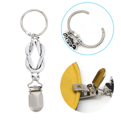 Vintage Metal Hat Clip On Bag Holder for Travel