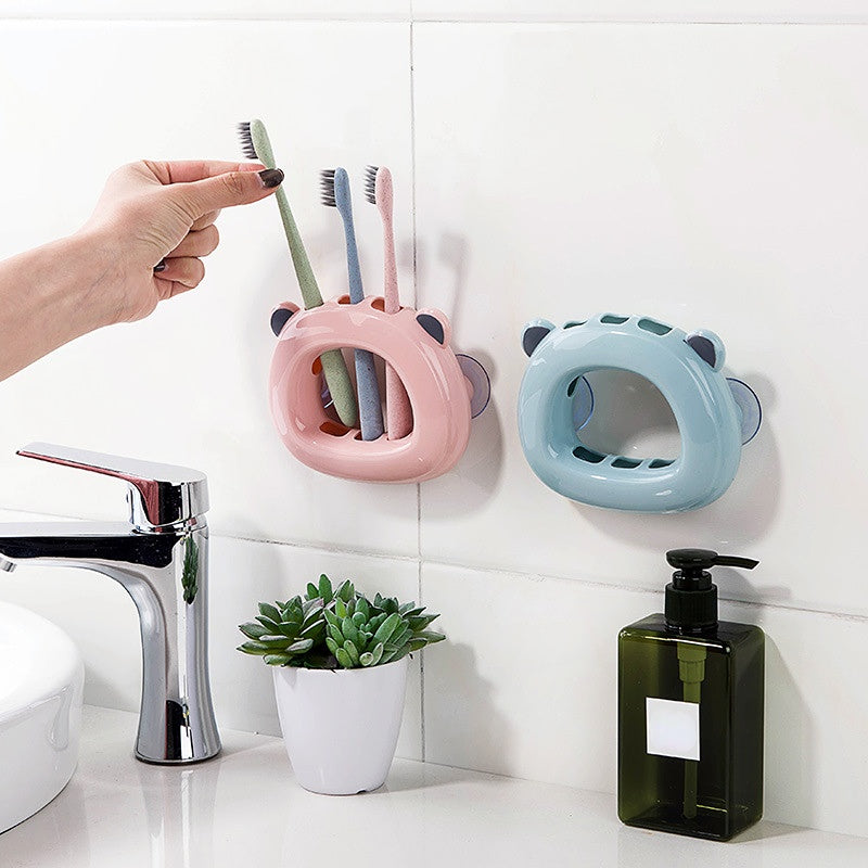 Wall Mounted Toothbrush Holder Bathroom Toothbrush Shelf