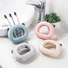 Wall Mounted Toothbrush Holder Bathroom Toothbrush Shelf