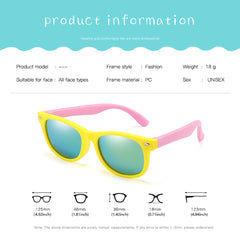 AIELBRO Kids Polarized Sunglasses Soft Rubber Frame