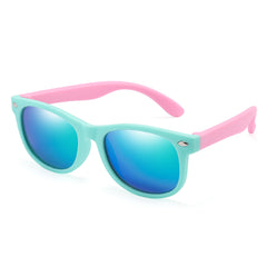AIELBRO Kids Polarized Sunglasses Soft Rubber Frame