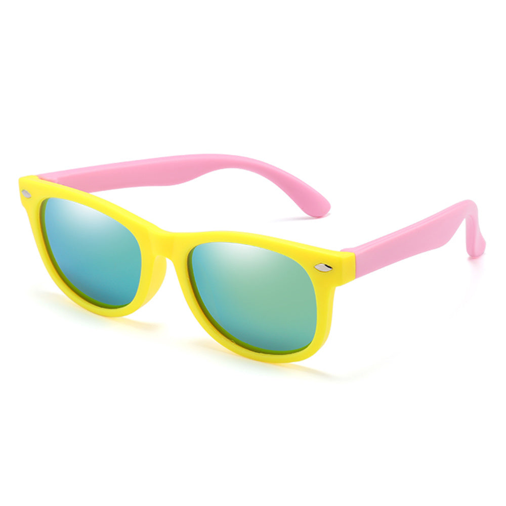 AIELBRO Kids Polarized Sunglasses Soft Rubber Frame