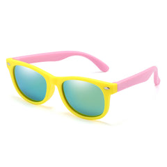AIELBRO Kids Polarized Sunglasses Soft Rubber Frame