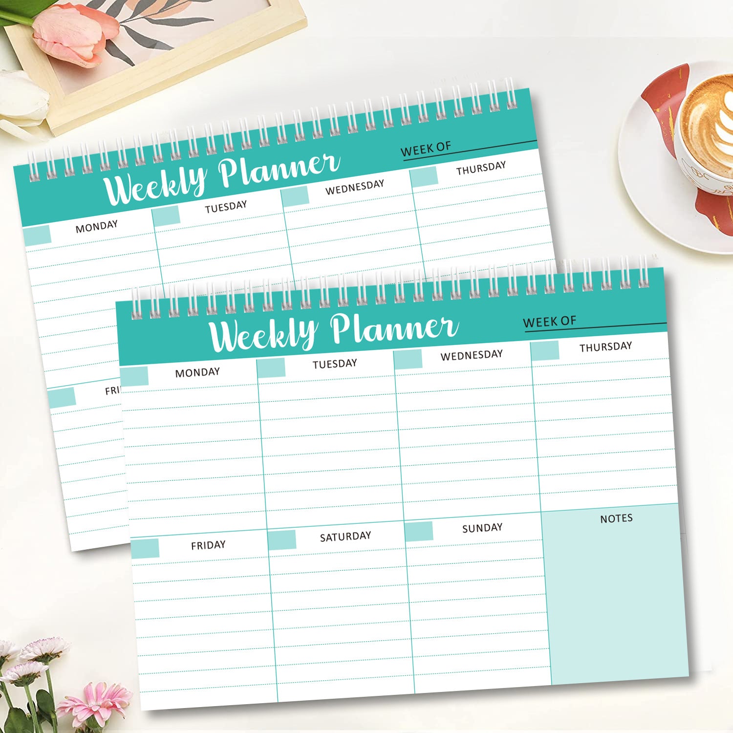 Note Book WEEKLY PLANNER English Week Plan Coil Daily Planning Record Book