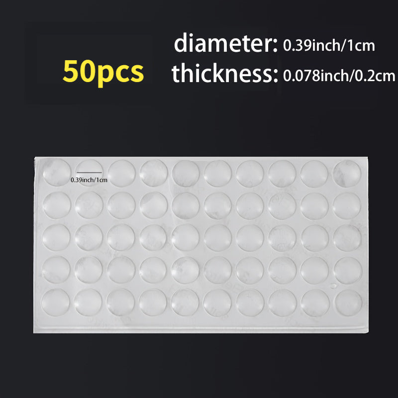 Rubber Bumpers Clear Self Adhesive Buffer Pads - Pack of 50 100pcs